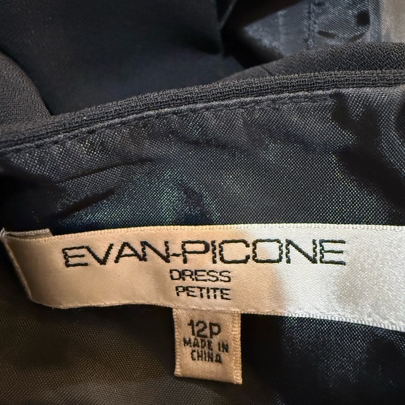 Evan-Picone Y2K Sleeveless Black Dress with Bead Accent Size 12P - Picture 2 of 9